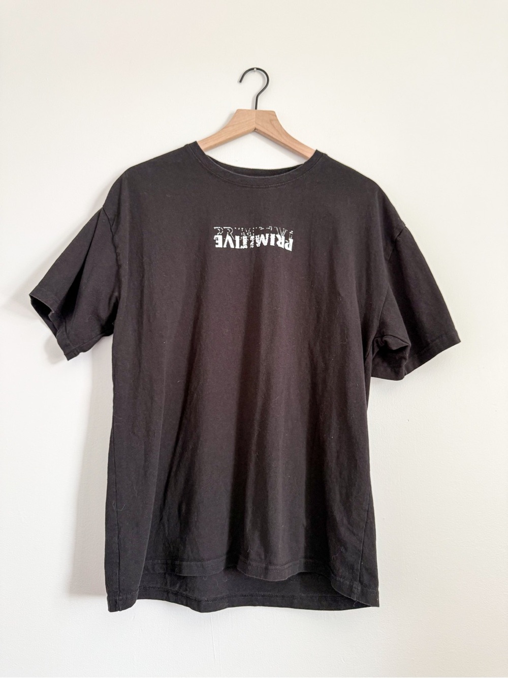 Primitive Skateboarding Logo Graphic T Shirt Black Mens Large Streetwear